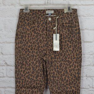 NWT Jolt Leopard Stretch Ankle Crop Jeans 3/26W